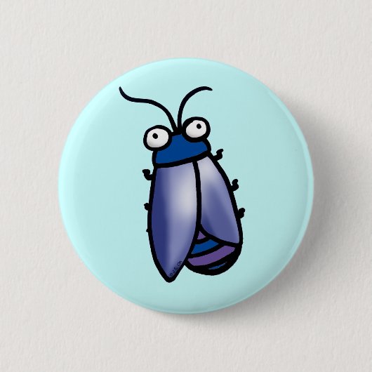 Badge Rond 5 Cm Cigale (Devant)