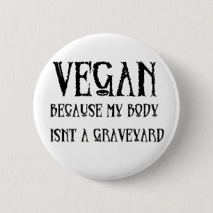 Badge Rond 5 Cm Cimetière végétalien