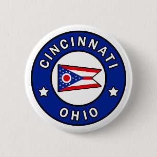 Badge Rond 5 Cm Cincinnati Ohio