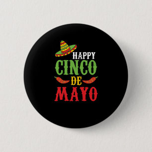 Badge Rond 5 Cm Cinco De Mayo