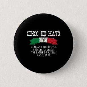 Badge Rond 5 Cm Cinco De Mayo Byttle De Puebla Mai 5 Cinco De Mayo
