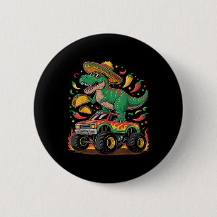 Badge Rond 5 Cm Cinco De Mayo Dinosaur Taco Monster Truck Sombrero
