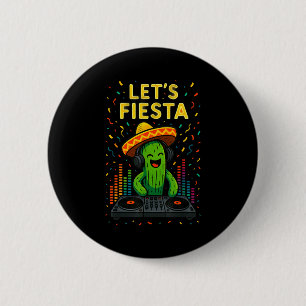 Badge Rond 5 Cm Cinco de mayo fête mexicaine cactus drôle letsCinc