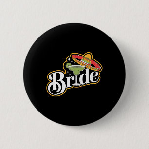Badge Rond 5 Cm Cinco De Mayo Mariée Sombrero Margarita Party Mexi