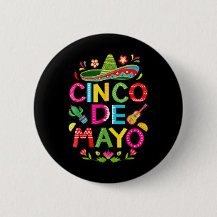 Badge Rond 5 Cm Cinco De Mayo Mexicain Taco Funny 5 De Mayo Lit Wi