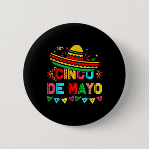 Badge Rond 5 Cm Cinco De Mayo Mexicaine Fiesta 5 De Mayo Femmes G