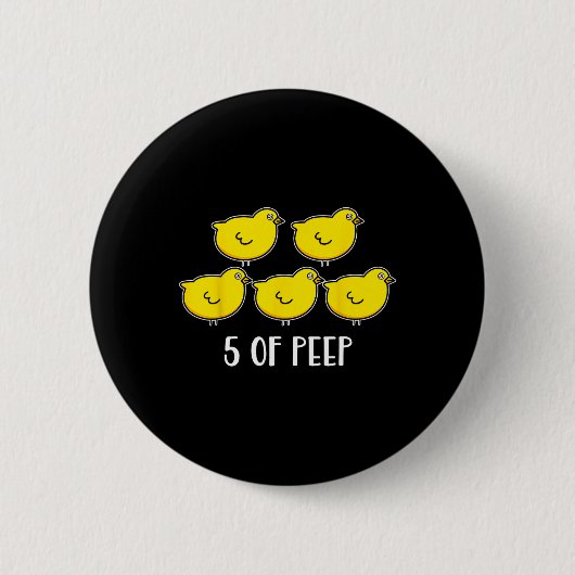Badge Rond 5 Cm Cinq De Peep Fun Respiratoire Thérapiste Ven (Devant)