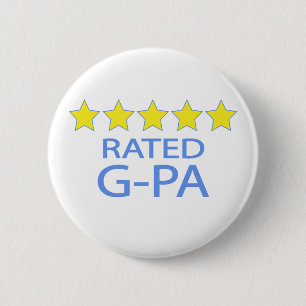 Badge Rond 5 Cm Cinq étoiles G-Pa
