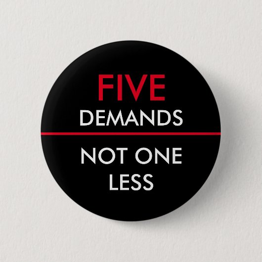 Badge Rond 5 Cm Cinq requêtes (Devant)