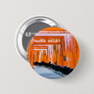 Badge Rond 5 Cm Cinquante nuances d'orange - Senbon Torii, Kyoto