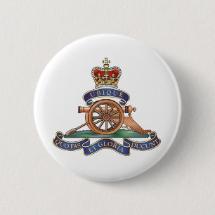 Badge Rond 5 Cm cinquantième Artillerie royale de régiment de
