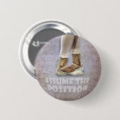 Badge Rond 5 Cm Cinquième position dans le ballet (Devant & derrière)