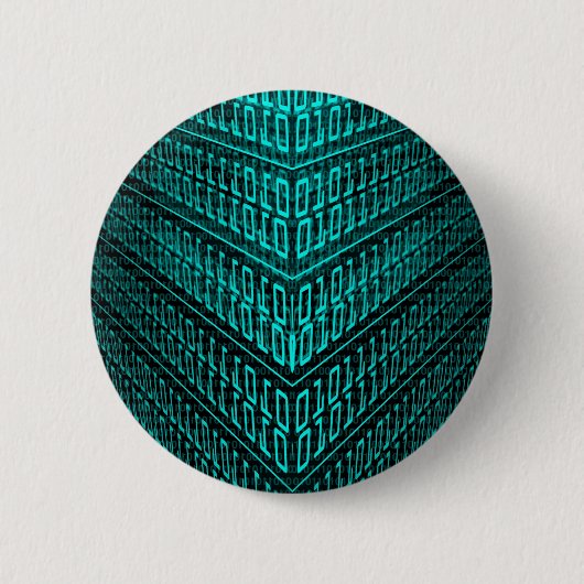 Badge Rond 5 Cm Circuit informatique futuriste Cyberpunk (Devant)