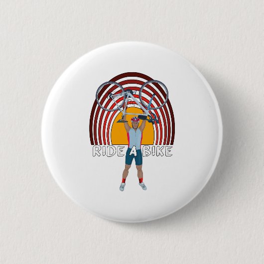 Badge Rond 5 Cm Circuler à vélo (Devant)