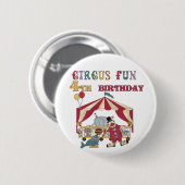 Badge Rond 5 Cm Cirque 4e Anniversaire Tshirts et cadeaux (Devant & derrière)