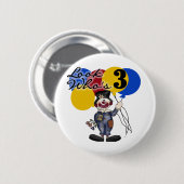 Badge Rond 5 Cm Cirque Clown 3e Anniversaire Tshirts et cadeaux (Devant & derrière)
