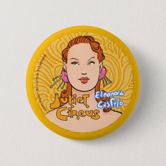 Badge Rond 5 Cm Cirque de Juliet - Eleonora Castelo (Devant)