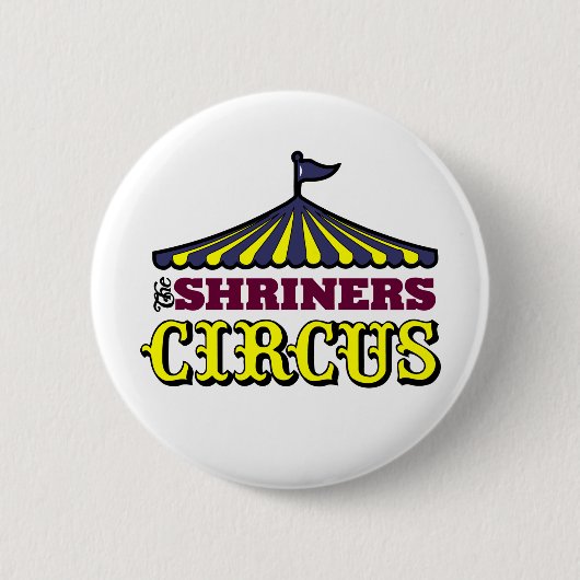 Badge Rond 5 Cm Cirque de Shriners (Devant)