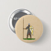 Badge Rond 5 Cm Cirque médiévale Norman Knight 1066 (Devant & derrière)