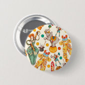 Badge Rond 5 Cm Cirque Vintage (Devant & derrière)