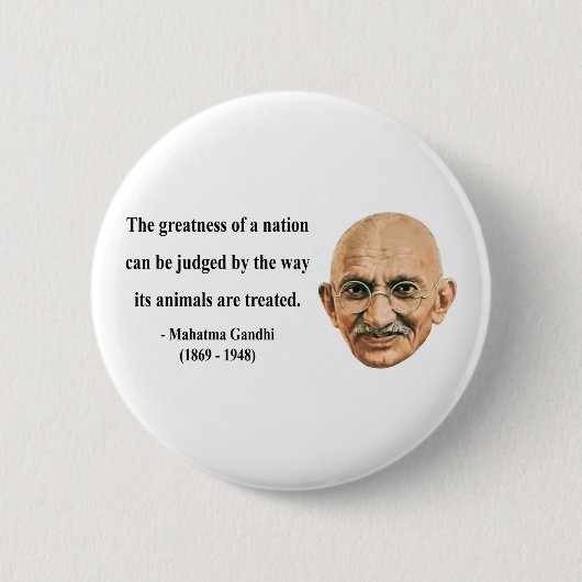 Badge Rond 5 Cm Citation 2b de Gandhi (Devant)
