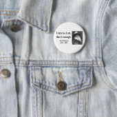 Badge Rond 5 Cm Citation 3b de Whitman (En situation)
