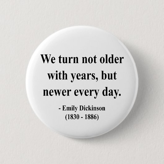 Badge Rond 5 Cm Citation 4a d'Emily Dickinson (Devant)