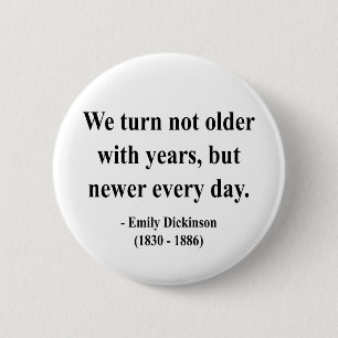 Badge Rond 5 Cm Citation 4a d'Emily Dickinson
