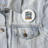 Badge Rond 5 Cm Citation D'Algorithme D'IA - La Vie Est Plus Facil (En situation)