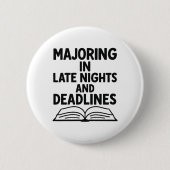 Badge Rond 5 Cm Citation de diplôme drôle (Devant)