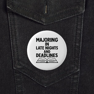 Badge Rond 5 Cm Citation de diplôme drôle