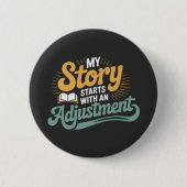 Badge Rond 5 Cm Citation de la colonne vertébrale de la motivation (Devant)