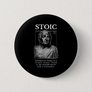 Badge Rond 5 Cm Citation de la séneca "opportunité pour une gentil
