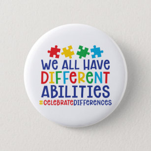 Badge Rond 5 Cm Citation de l'autisme motivationnel   Célébrer les