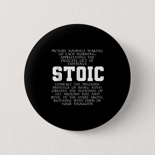 Badge Rond 5 Cm Citation de l'Empire romain Marcus Aurelius Gratir (Devant)