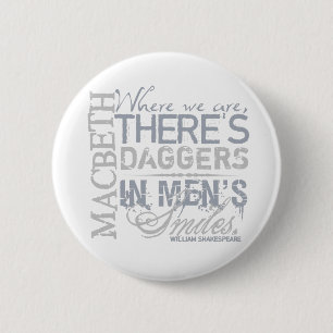 Badge Rond 5 Cm Citation de Macbeth Daggers