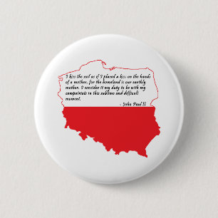 Badge Rond 5 Cm Citation de Pape Jean Paul II