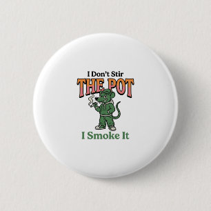 Badge Rond 5 Cm Citation de Pot de Rat Drôle Design de Gravure Vin