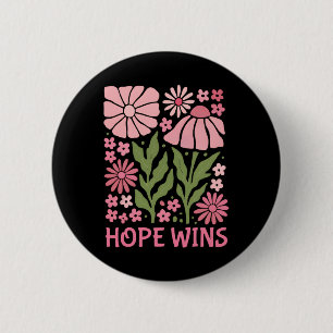 Badge Rond 5 Cm Citation de sensibilisation au cancer du sein L'es