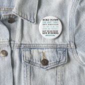 Badge Rond 5 Cm Citation de vert de Hank (En situation)