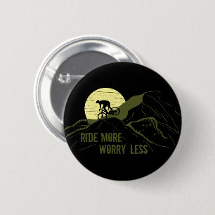 Badge Rond 5 Cm Citation de VTT motivationnelle - Cyclisme drôle