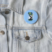 Badge Rond 5 Cm Citation d'Emerson avec le panda mis en danger (En situation)