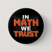 Badge Rond 5 Cm Citation d'enseignant en mathématiques - En mathém (Devant)