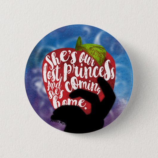 Badge Rond 5 Cm Citation d'hiver (Devant)