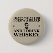 Badge Rond 5 Cm citation drinker drôle whisky (Devant)