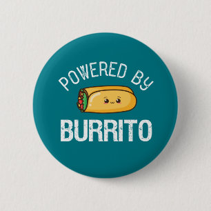 Badge Rond 5 Cm Citation drôle Burrito et amoureux de la cuisine 