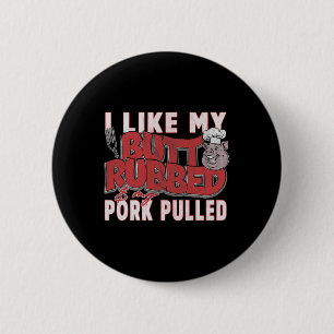 Badge Rond 5 Cm Citation drôle de barbecue grillant cochon porc ef