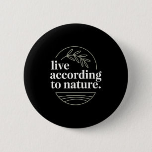 Badge Rond 5 Cm Citation du philosophe stoïque masculin