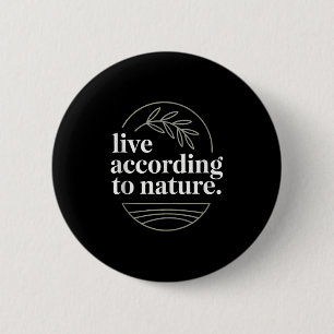 Badge Rond 5 Cm Citation du philosophe stoïque Motivation stoïcism