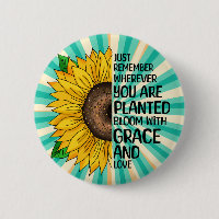 Citation et tournesol tiré à la main